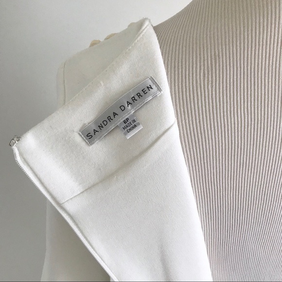 White Shift Dress with Jewels and Pockets - Picture 5 of 6